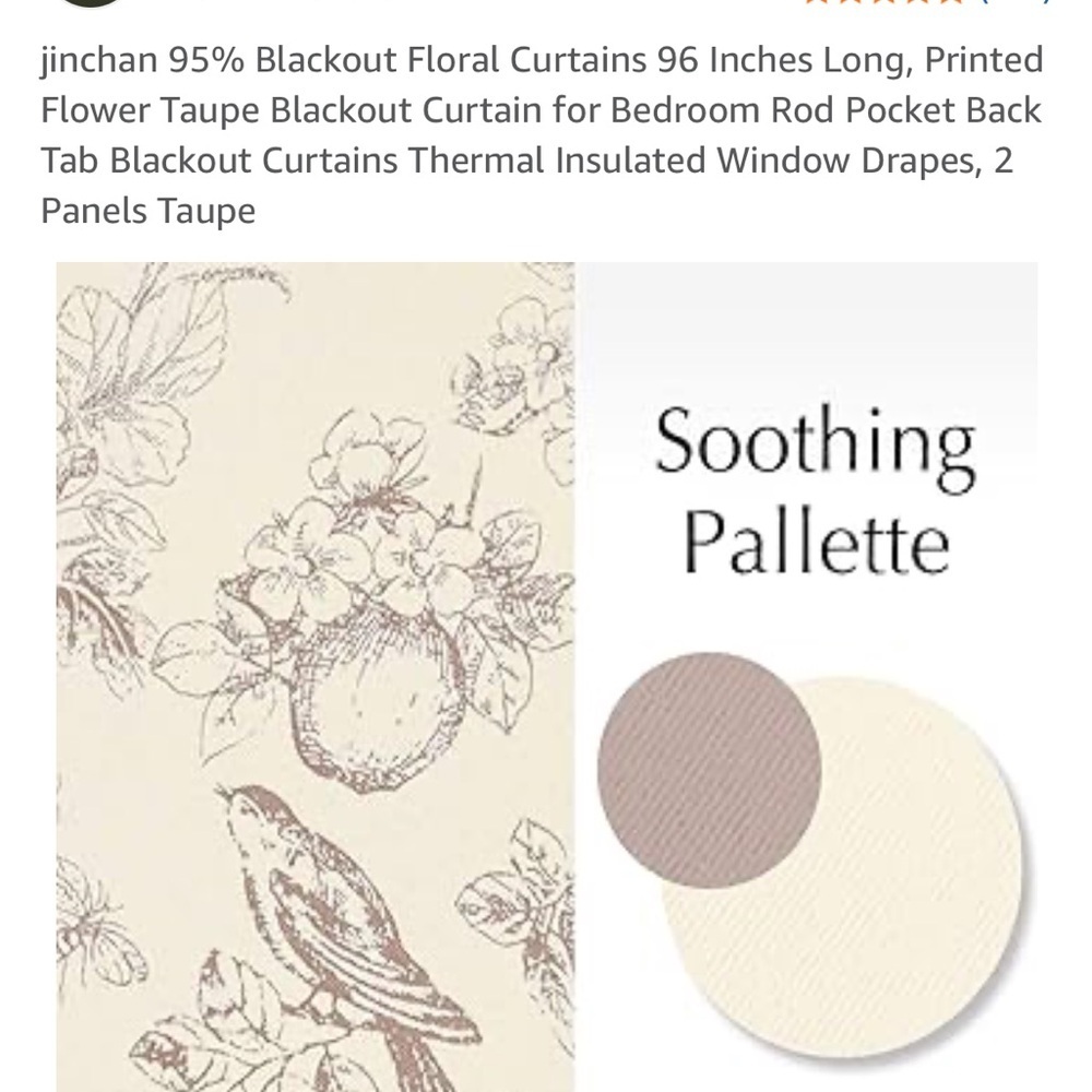 Amazon Blackout/thermal insulated drapes- set of 10 panels - Picture 4 of 6